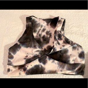 Tie dye crop top/ sports bra